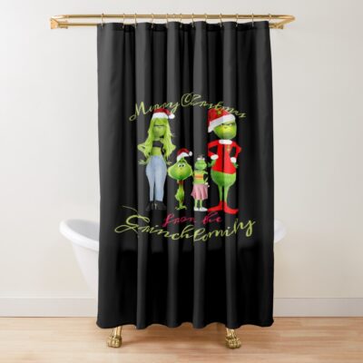 Art The Grinch Family Shower Curtain