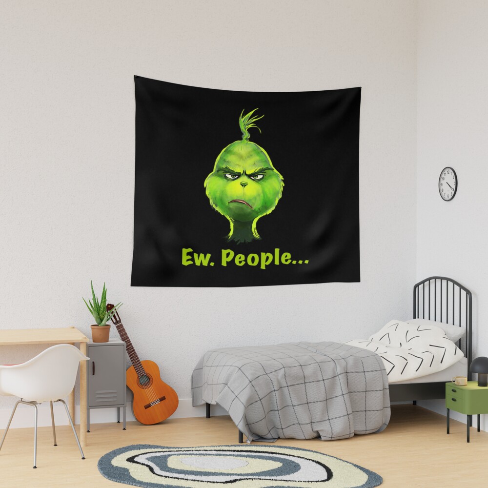 Movie The Grinch Ew People Tapestry