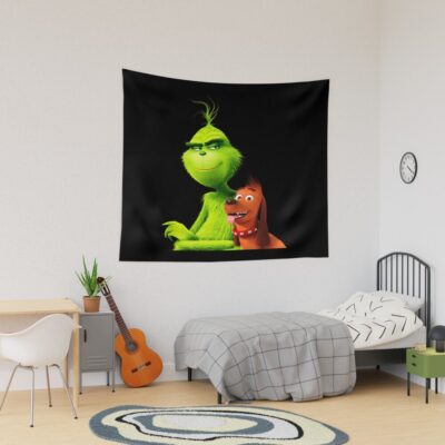 Grinchew Christmas Sticker Tapestry