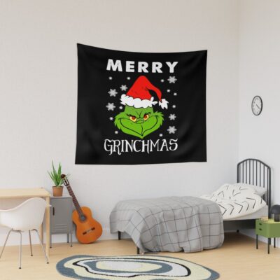 Hot Decor Merry Grinchmas Cute Tapestry