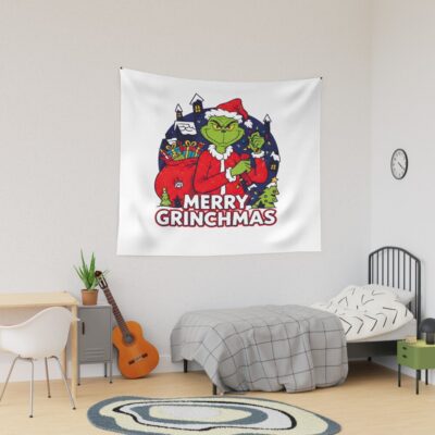 The Grinch Merry Grinchmas So Funny Tapestry