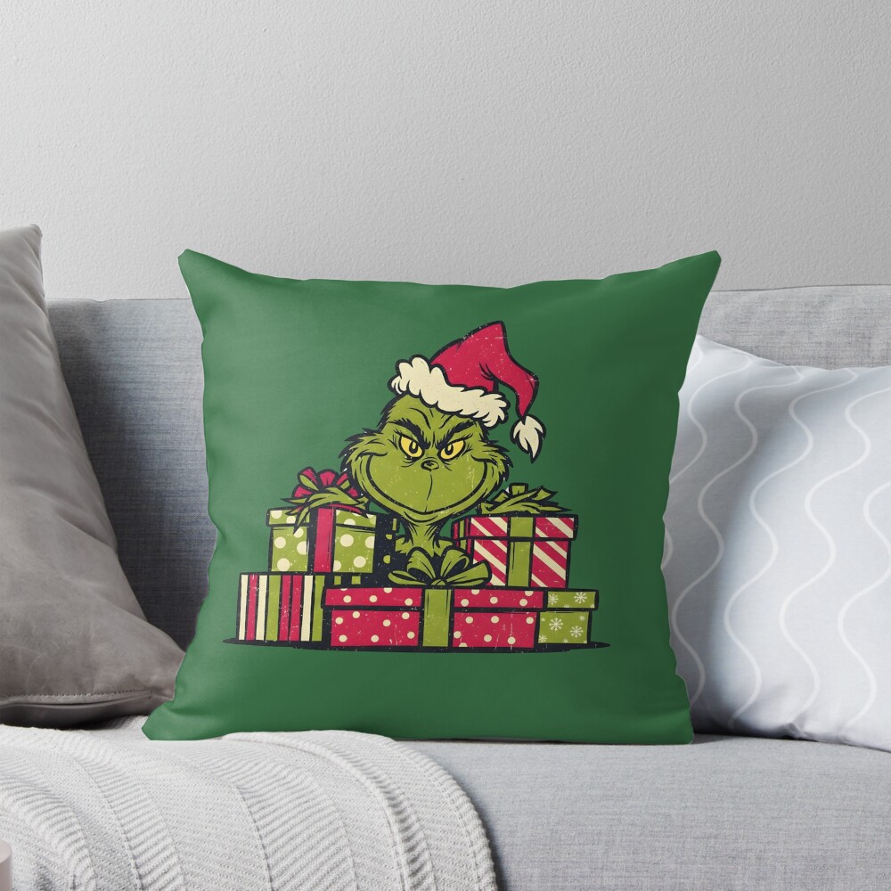 New Design Movie The Grinch Chistmas Throw Pillow