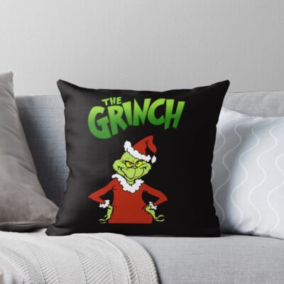 The Grinch Movie Vintage Design Throw Pillow
