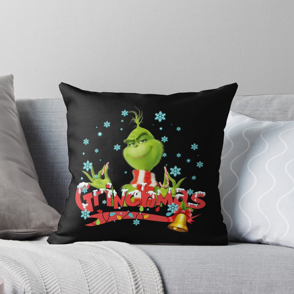 New Collection Art The Grinch So Funny Throw Pillow