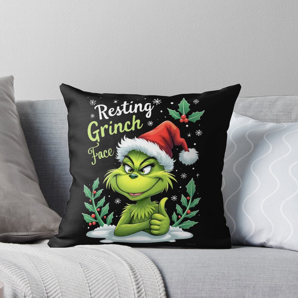 Art The Grinch Uniuqe Collection Throw Pillow